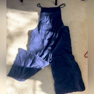 Navy blue pant romper
